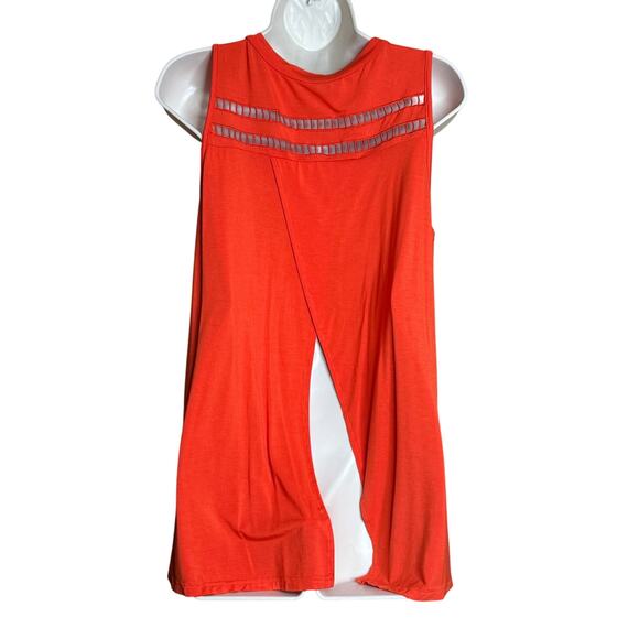 Pol Red Orange Tank Tunic Top S NWOT - Picture 4 of 6